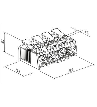Złączka instalacyjna SLK 3/4 +E-SCHR N-ERDE-1-2 PC