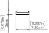 Osłona PIKO mleczna 2m PMMA