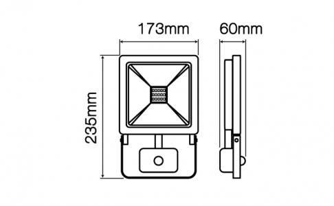 Naświetlacz PHOTON 50W 4000lm 4000K PIR