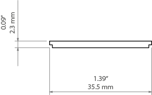 Osłona JUN-40 pryzmatyczna 1,5m PMMA