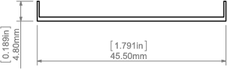 Osłona LIGER-50 mleczna 2m PC