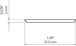 Osłona POL-40 mleczna 2m PC