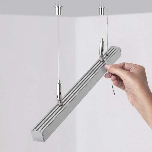 Zestaw mocowań RD-2 srebrny 1,5m 1 kpl