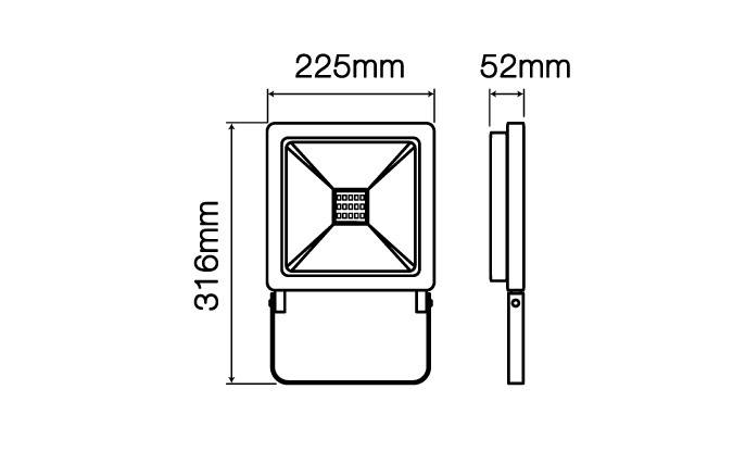Naświetlacz PHOTON 100W 8000lm 4000K