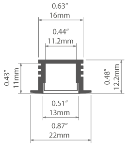 Profil aluminiowy L-PDS4-K-2