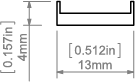 Osłona HS mleczna 3m PC