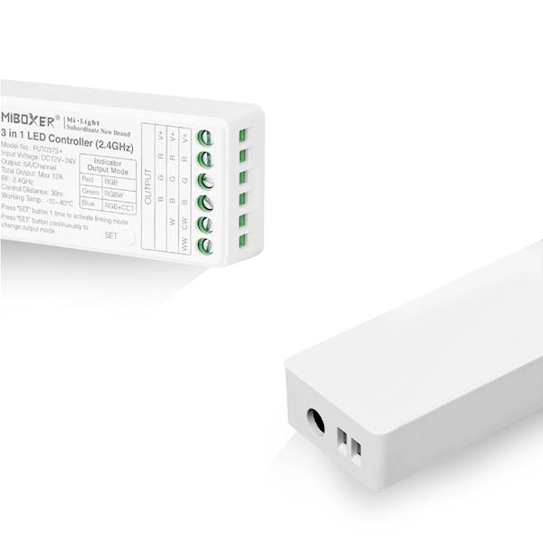 Kontroler taśm LED RGB/RGBW/RGBCCT 12A