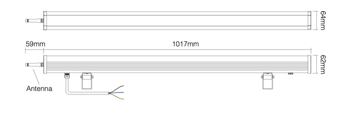 Lampa wall washer LED RGB+CCT 24W 230V IP66