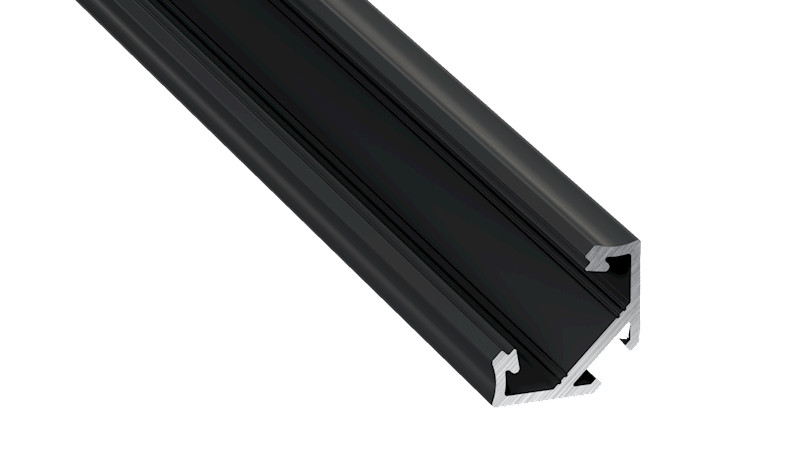 Profil aluminiowy czarny TYP C 1m