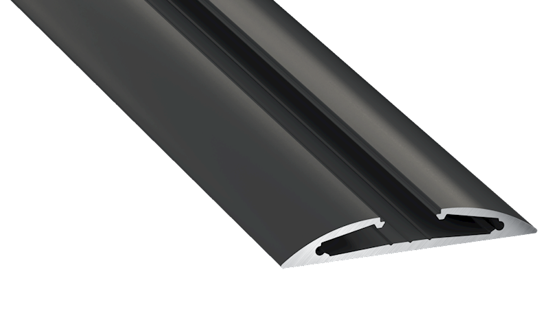 Profil aluminiowy czarny TYP RETO 3m