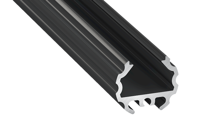 Profil aluminiowy czarny TYP MICO 1m
