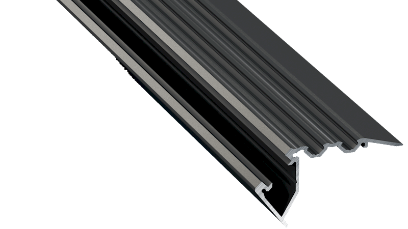 Profil aluminiowy czarny TYP SCALA (1m,2m,3m)