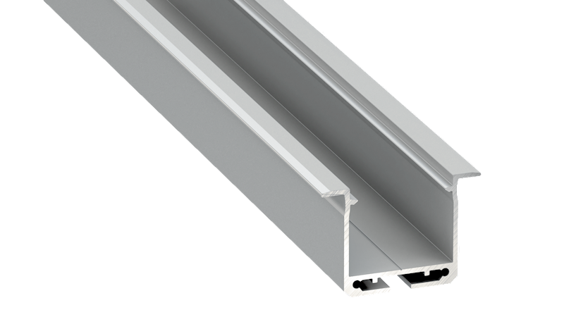 Profil aluminiowy srebrny TYP inDILEDA (1m,2m,3m)