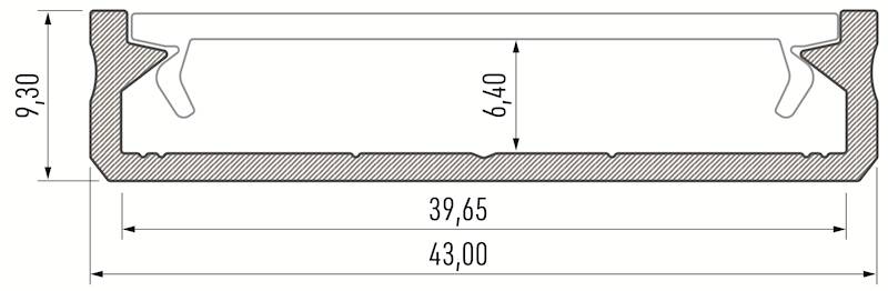 Profil aluminiowy biały TYP SOLIS 3m