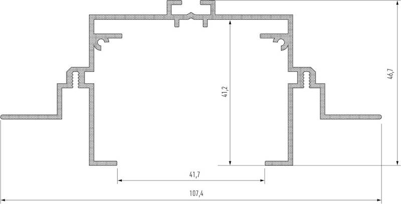 Profil aluminiowy biały TYP TALIA M4 3m