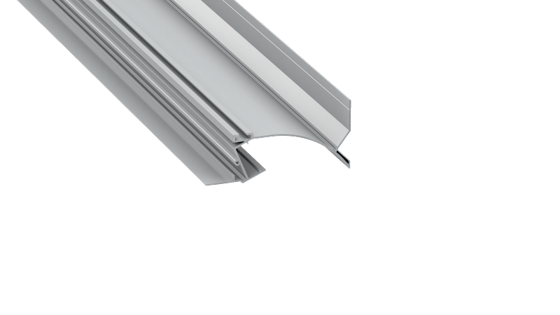 Profil aluminiowy srebrny TYP TOPO (1m,2m,3m)