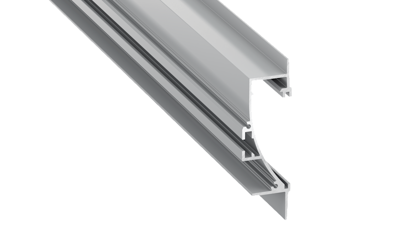 Profil aluminiowy srebrny TYP TIANO (1m,2m,3m)