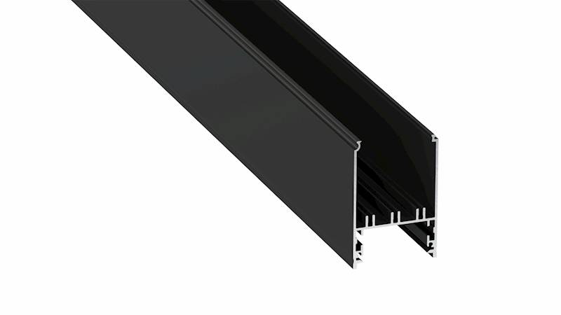 Profil aluminiowy czarny TYP FOLDO 2m