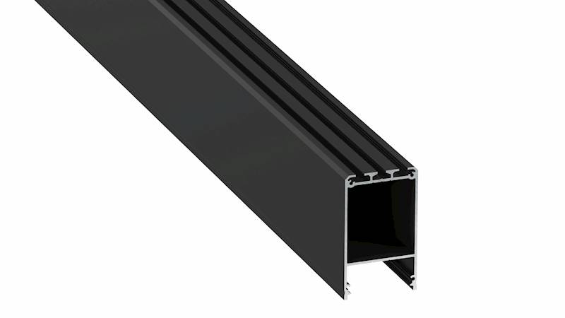 Profil aluminiowy czarny TYP CLARO 2m