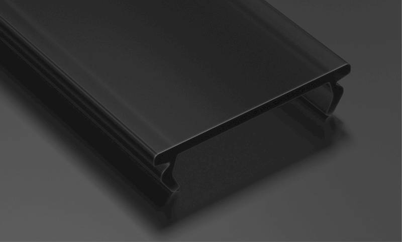 Szybka czarna TYP DOUBLE (1m,2m,3m) PMMA