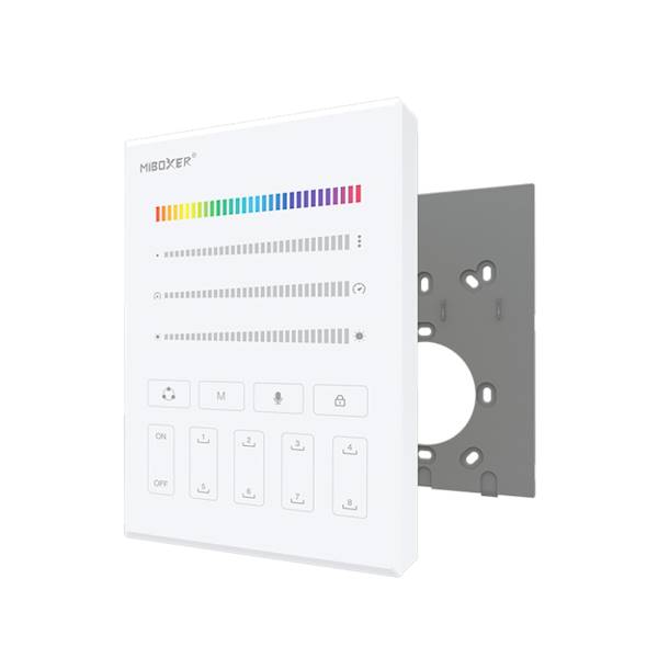 Panel naścienny RF - SPI 1 strefa / 8 scen biały