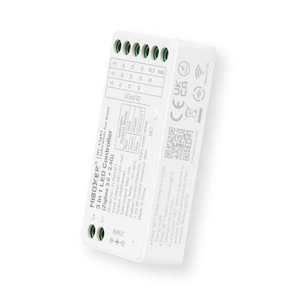 Kontroler taśm LED RGB/RGBW/RGBCCT 12A Zigbee