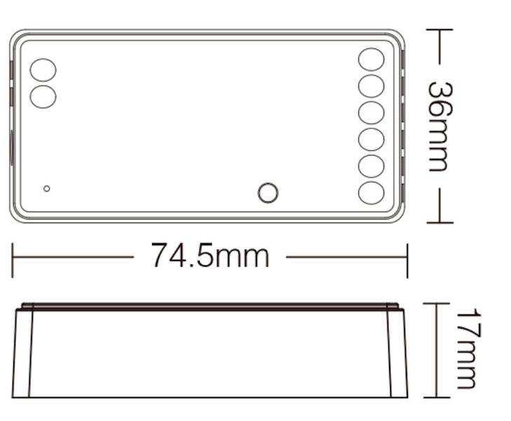 Kontroler taśm LED 2w1 MONO/CCT 12A 