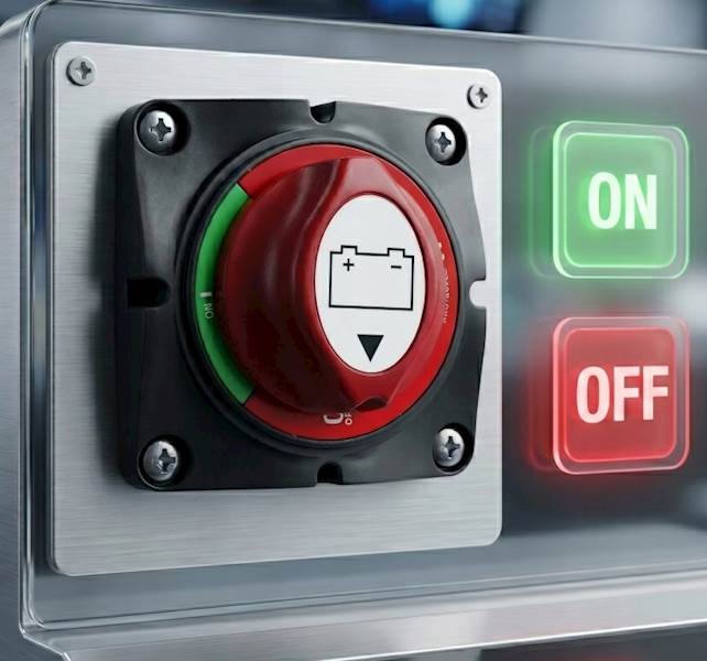 HEBEL GŁÓWNY Wyłącznik prądu ON/OFF Akumulatora 12V/24V 275A KAMPER ŁÓDŹ
