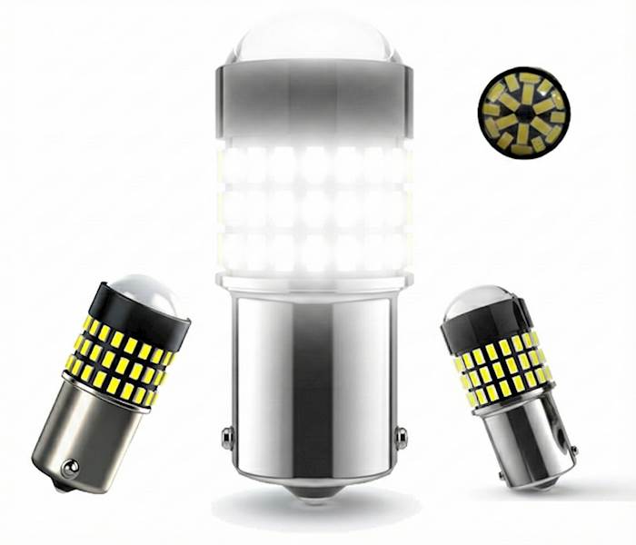 Żarówka LED P21W BA15S 12V 24V SUN W05 Cofania Dzienna CANBUS 1szt,