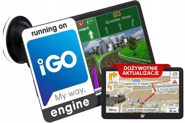 Nawigacja GPS Diniwd N7 TIR BUS iGO Primo. Aktualizacje Map