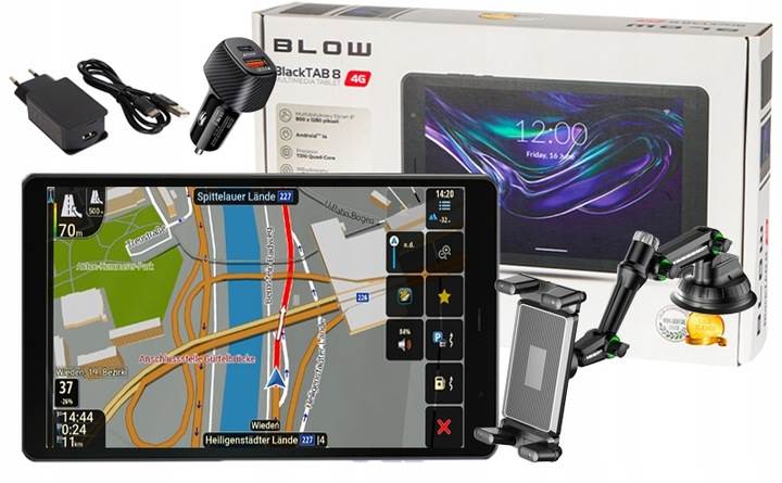 Nawigacja BLOW 8 cali LTE iGO Nextgen – Tablet GPS do Ciężarówki