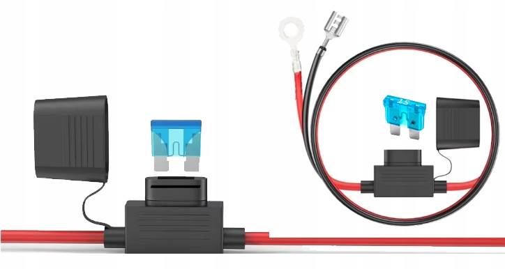 Gniazdo Zapalniczki Podwójne 12V 24 Bezpiecznik 15A Kabel 16AWG