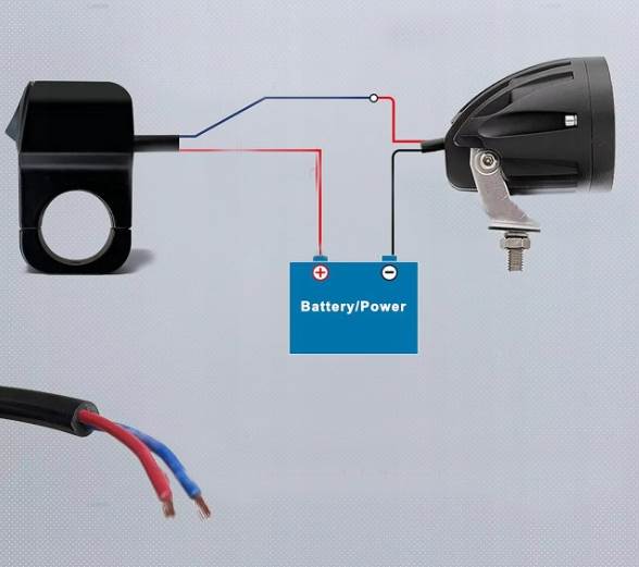 Przełącznik kołyskowy MOTOCYKL UCHWYT KABLE 12V 10A Wodoodporny ON/ OFF
