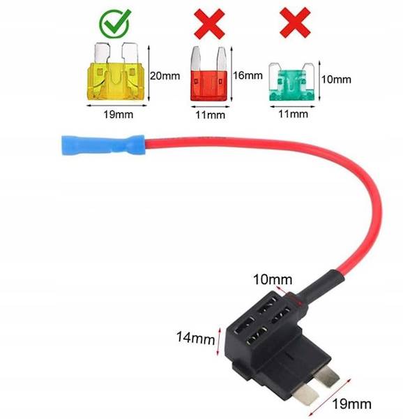 ADAPTER GNIAZDA BEZPIECZNIKA Baypass Rozdzielacz STANDARD 19 mm