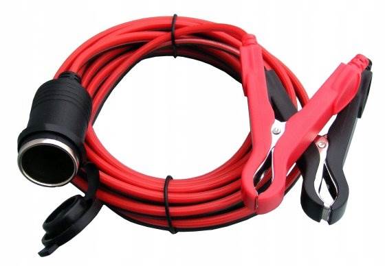 Gniazdo samochodowe z KROKODYLAMI 16 AWG 3m