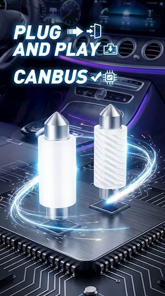 Żarówka LED C5W 36mm 12V Sparky Ceramiczna CANBUS tablica wnętrze