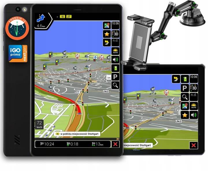 Nawigacja BLOW 8 cali LTE iGO Nextgen – Tablet GPS do Ciężarówki