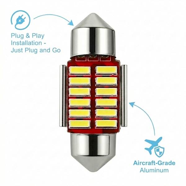 Żarowka LED C5W 31mm 12V Sparky CANBUS tablica wnetrze