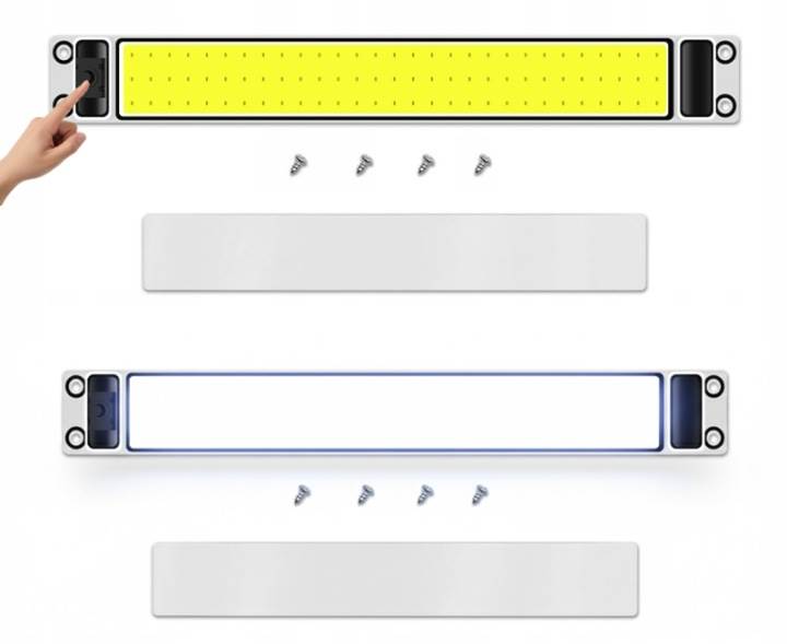 2x LAMPKA Oświetlenie Kabiny LED 12V 24V BUS TIR WŁĄCZNIK MOCNA KAMPER