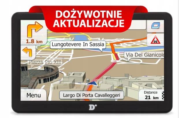 Nawigacja GPS Diniwd N7 TIR BUS iGO Primo. Aktualizacje Map