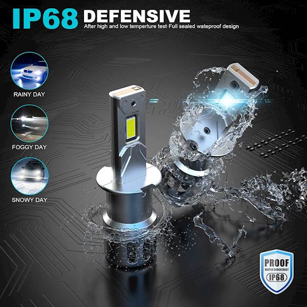 Mocne Zarowki LED H1 Z2S Nightlife 76W CANBUS 1-1 Sparky