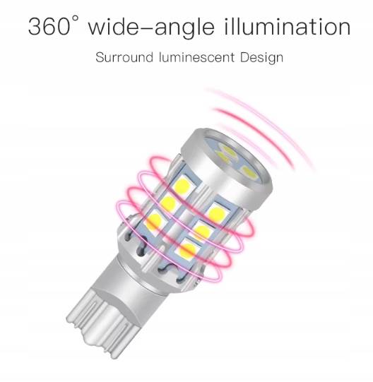 Zarowka LED W16W T15 12V 24V Cybersun 01 Cofania Wsteczny CANBUS1 szt.