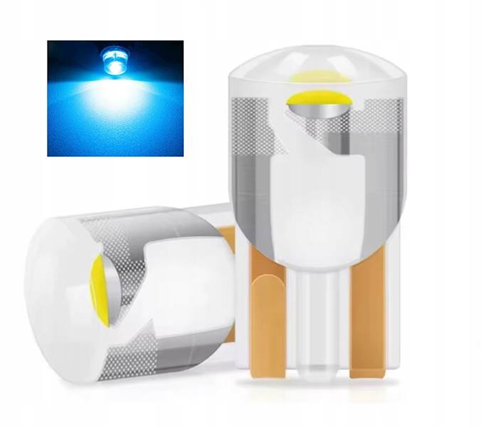 Zarowka LED W5W T10 12V CARZE102 Akryl Ice Blue wnetrze tablica 1 szt.