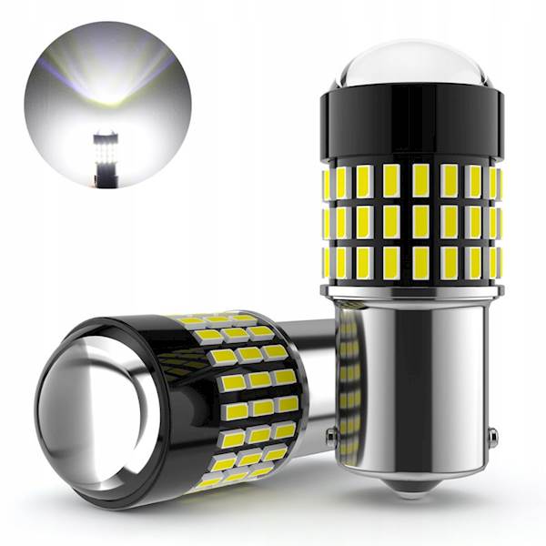 Żarówka LED P21W BA15S 12V 24V SUN W05 Cofania Dzienna CANBUS 1szt,