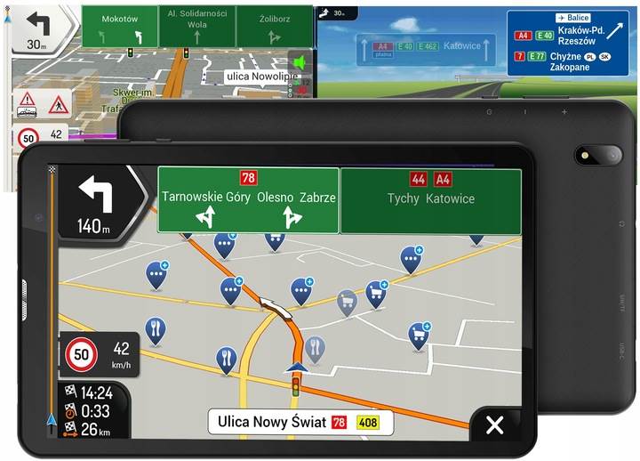 Nawigacja samochodowa GPS IGO Nextgen Android EAGLE 3 GB RAM 8" Aktualizacje