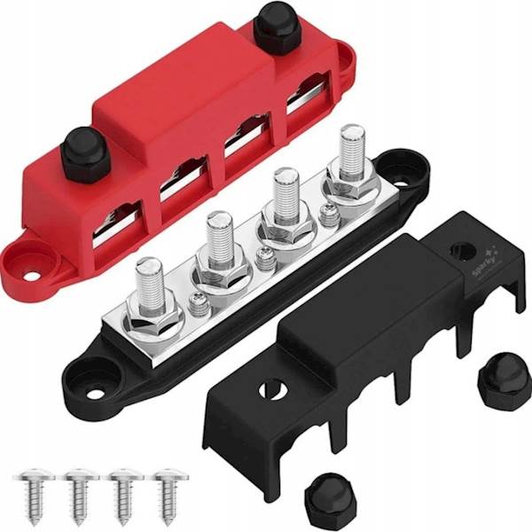 Szyna Zbiorcza BUSBAR Blok rozdzielczy zasilania 300A 12-48V M8 Sparky
