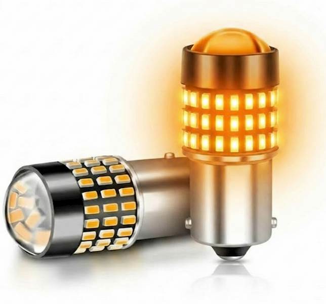 Zarowka LED P21W BA15S 1156 Cybersun W06 Kierunkowskaz Pomaranczowa CANBUS 1 szt.