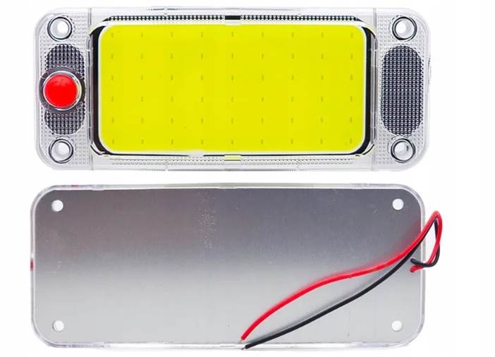 2x LAMPKA Oświetlenie Kabiny LED 12 24V MOC KAMPER ŁÓDŹ 54SMD