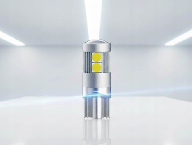 Mocna żarówka LED W5W T10 CANBUS 12V 18V CARZE3 Soczewka Postojowe 1 szt.