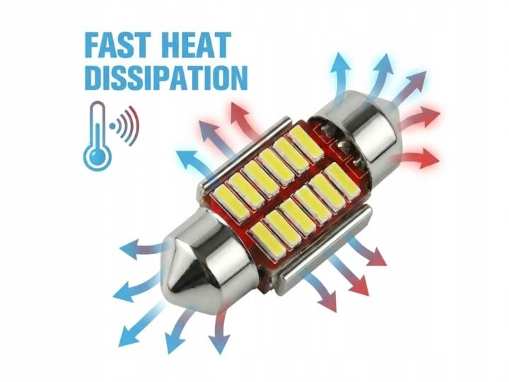 Żarowka LED C5W 31mm 12V Sparky CANBUS tablica wnetrze